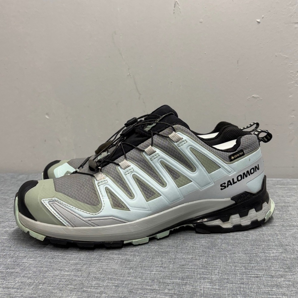 Salomon XA Pro 3D Trail Shoes Women 10 Green Gore-Tex Waterproof Hiking 478231